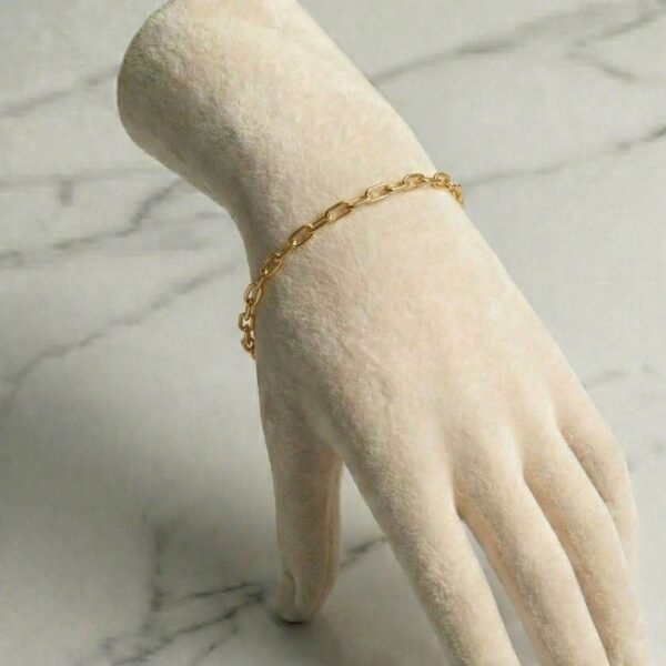 Bracelet Chaîne « Caresse» (4mm) à Personnaliser